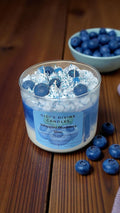 Whipped Blueberry Bliss | Blueberry Cheescake, Strawberry Cream & Vanilla| 21 oz 3-Wick Glass Candle|