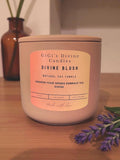 Divine Blush Soy Candle | Rose Pink Ceramic Jar, Cranberry Rose Scent